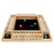Pacific Shore Games 4 Player Shut the Box Dice Board Game with Natural Wood - 12 in.